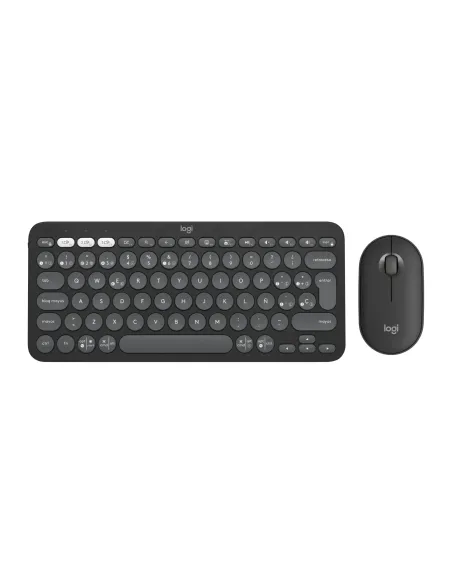 Logitech 920-012227 teclado Ratón incluido Universal RF Wireless + Bluetooth QWERTY Español Grafito