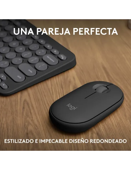 Logitech 920-012227 teclado Ratón incluido Universal RF Wireless + Bluetooth QWERTY Español Grafito