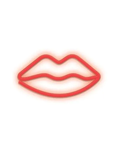 Lampara forever neon led lips red