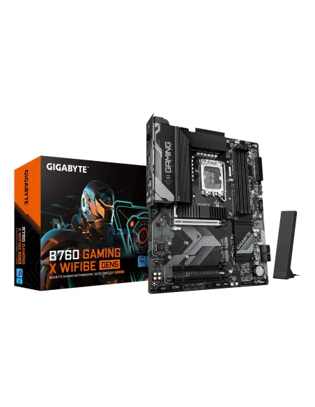 GIGABYTE B760 GAMING X WIFI6E GEN5 Placa Base – Compatible con procesadores Intel Core 14ª generación, VRM de 8+1+1 fases,