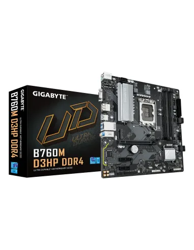 GIGABYTE B760M D3HP DDR4 Placa base - Soporta CPUs Intel Core de 14ª generación, VRM digital de 4+1+1 fases, hasta 5333MHz DDR4