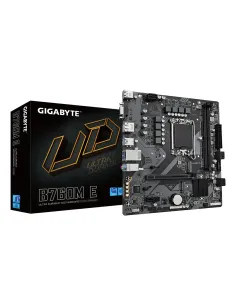 GIGABYTE B760M E Placa base - Compatible con procesadores Intel Core 14ª generación, VRM de 6+1+1 fases, hasta 7200 MHz DDR5