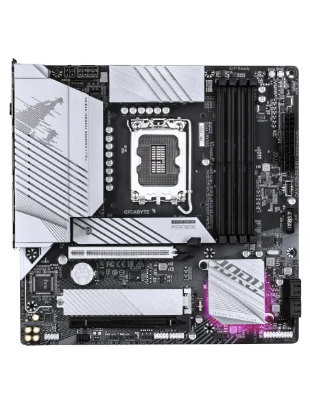 GIGABYTE B760M AORUS ELITE WIFI6E GEN5 Placa Base – Compatible con procesadores Intel Core 14ª generación, VRM digital de