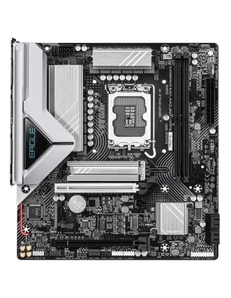 GIGABYTE B860M EAGLE V2 Placa base - Procesadores Intel Core Ultra Series, VRM de 6+1+2 fases, hasta 9066 MHz DDR5, 1x M.2 PCIe
