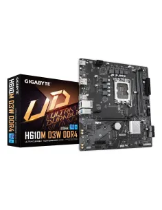 GIGABYTE H610M D3W DDR4 Placa base - Compatible con procesadores Intel Core de 14ª generación, VRM de 5+1+1 fases, hasta 3200