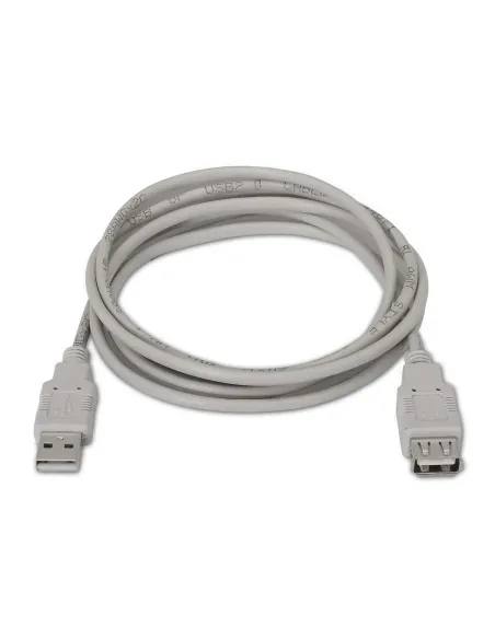 AISENS A101-0012 cable USB USB 2.0 1 m USB A Beige