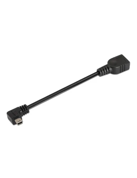 AISENS A101-0034 cable USB USB 2.0 0,15 m Mini-USB B USB A Negro