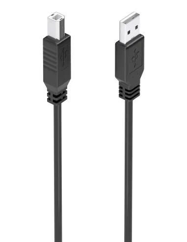 AISENS Cable USB 2.0 con Amplificador, Tipo A M-B M, Negro, 10m