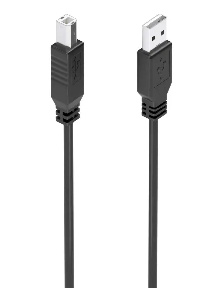 AISENS Cable USB 2.0 con Amplificador, Tipo A M-B M, Negro, 10m