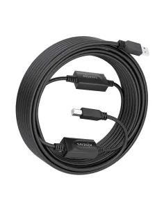 AISENS Cable USB 2.0 con Amplificador, Tipo A M-B M, Negro, 15m 2
