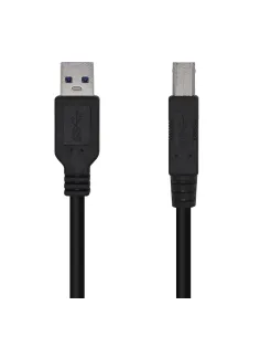 AISENS Cable USB 3.0 Impresora Tipo A M-B M, Negro, 2.0m