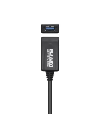 AISENS Cable USB 3.0 Prolongador Con Amplificador, Tipo A M-A H, Negro, 5.0m