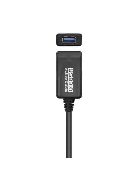 AISENS Cable USB 3.0 Prolongador Con Amplificador, Tipo A M-A H, Negro, 5.0m