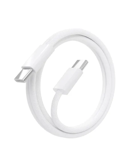 AISENS Cable USB 2.0 3A 60W Apple, tipo USB-C M-USB-C M, Blanco, 1.0m