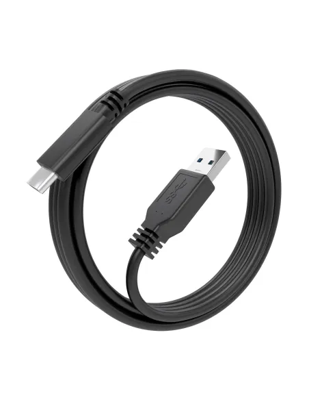 AISENS Cable USB 3.1 Gen2 10Gbps 3A, Tipo USB-C M-A M, Negro, 2.0m