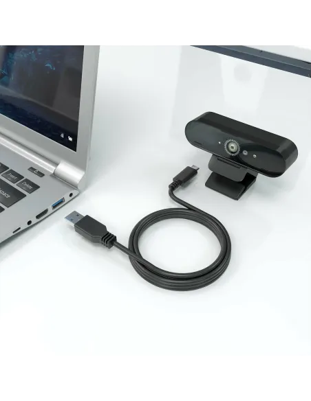 AISENS Cable USB 3.1 Gen2 10Gbps 3A, Tipo USB-C M-A M, Negro, 2.0m