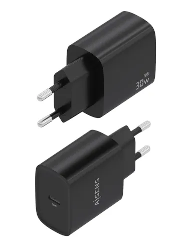 AISENS Cargador GaN 30W, 1xUSB-C PD3.0, Negro