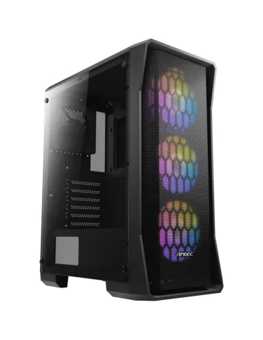 Caja ordenador gaming antec nx360 atx 1 x usb 3.0 2 x usb 2.0 sin fuente negro argb