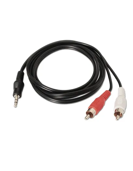 AISENS A128-0147 cable de audio 1,5 m 3,5mm 2 x RCA Negro
