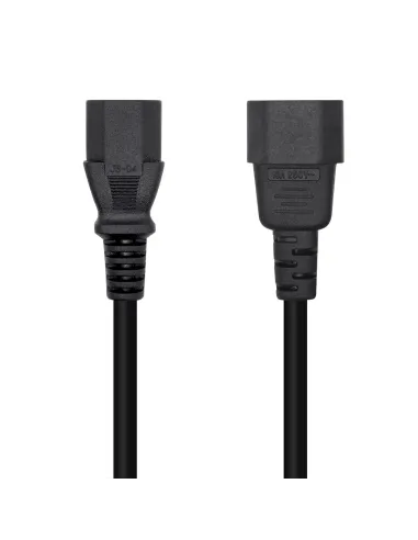 AISENS Cable Alimentación CPU, C13 H-C14 M, Negro, 10 m