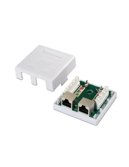 AISENS A139-0304 caja de conexiones de red Cat6 Blanco