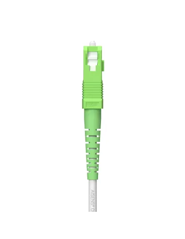 AISENS Cable Fibra Óptica Latiguillo G657A2 3.0 9 125 SMF Simplex CPR DCA LSZH, SC APC-SC APC, Blanco, 120 m