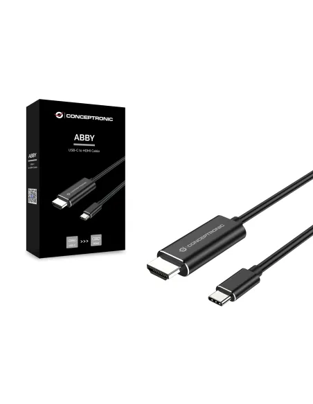 Conceptronic ABBY04B adaptador de cable de vídeo 2 m USB Tipo C HDMI