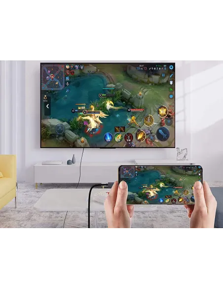 Conceptronic ABBY10G adaptador de cable de vídeo 2 m USB Tipo C HDMI Gris