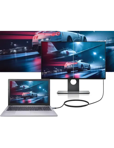 Conceptronic ABBY10G adaptador de cable de vídeo 2 m USB Tipo C HDMI Gris