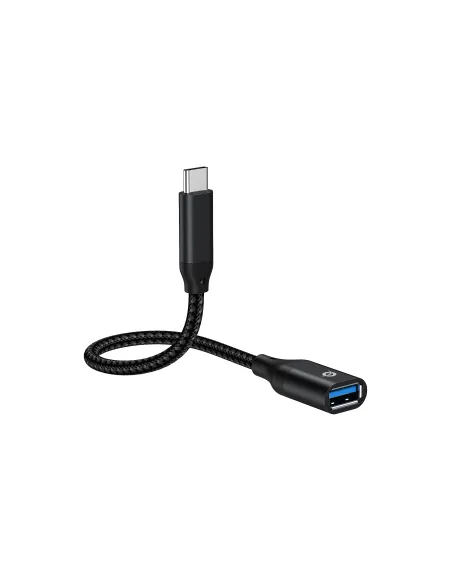 Conceptronic ABBY18B cambiador de género para cable USB-C USB-A Negro