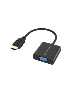 Conceptronic ABBY20B adaptador de cable de vídeo 0,25 m HDMI tipo A (Estándar) VGA (D-Sub) Negro
