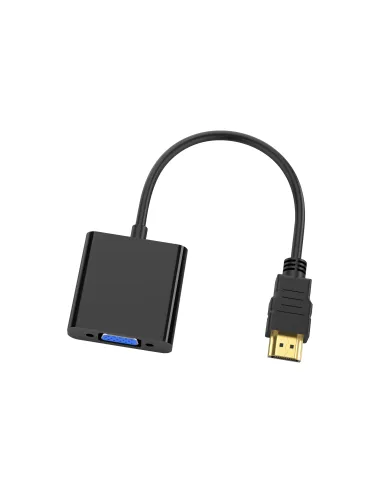 Conceptronic ABBY20B adaptador de cable de vídeo 0,25 m HDMI tipo A (Estándar) VGA (D-Sub) Negro
