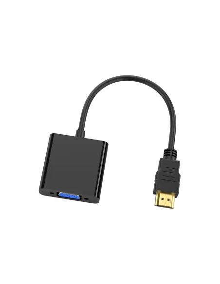 Conceptronic ABBY20B adaptador de cable de vídeo 0,25 m HDMI tipo A (Estándar) VGA (D-Sub) Negro