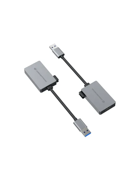 Conceptronic ABBY22G Adaptador gráfico USB 1920 x 1080 Pixeles Gris