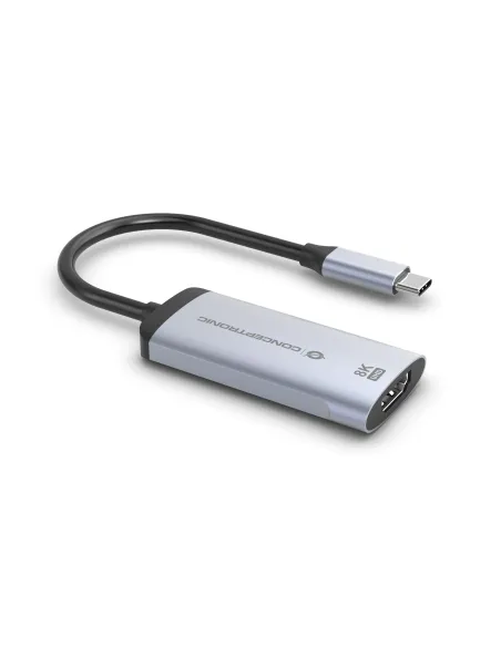 Conceptronic ABBY23G Adaptador gráfico USB 7680 x 4320 Pixeles Plata