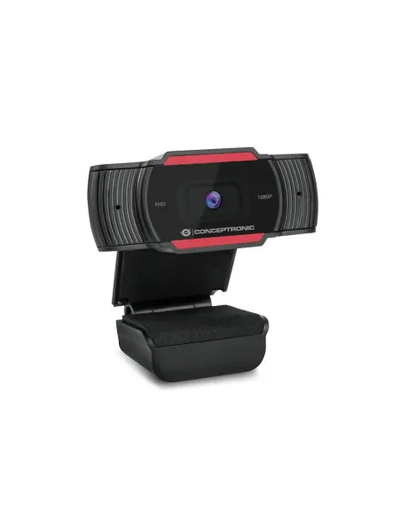 Conceptronic AMDIS 1080P FHD cámara web 1920 x 1080 Pixeles USB 2.0 Negro, Rojo