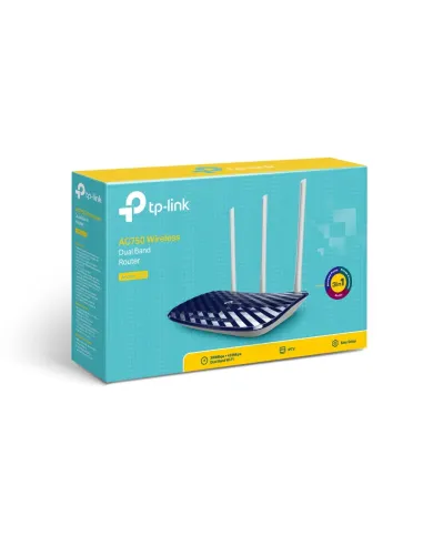 TP-Link AC750 router inalámbrico Ethernet rápido Doble banda (2,4 GHz   5 GHz) Negro, Blanco