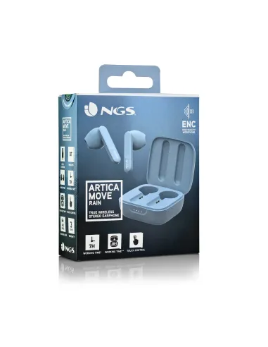 NGS ARTICA MOVE Auriculares Inalámbrico Dentro de oído Llamadas Música Bluetooth Azul claro