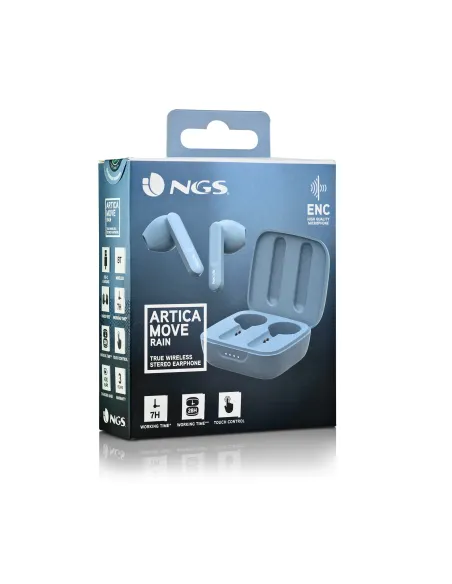 NGS ARTICA MOVE Auriculares Inalámbrico Dentro de oído Llamadas Música Bluetooth Azul claro