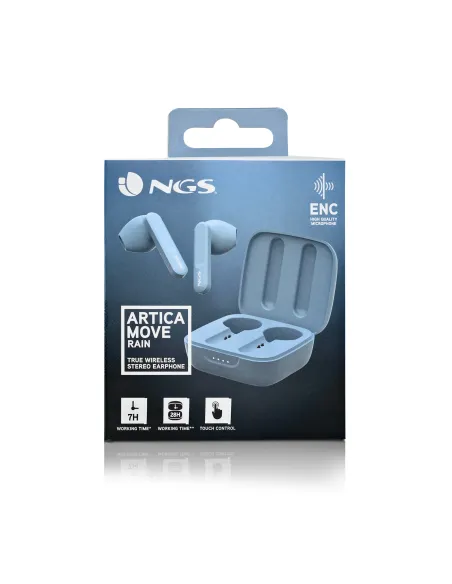 NGS ARTICA MOVE Auriculares Inalámbrico Dentro de oído Llamadas Música Bluetooth Azul claro
