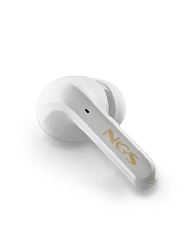NGS ARTICA TROPHY Auriculares Inalámbrico Dentro de oído Llamadas Música USB Tipo C Bluetooth Oro, Blanco