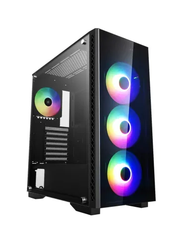 Caja ordenador gaming deepcool matrexx 55 add - rgb 4f e - atx - cristal templado - usb - negro