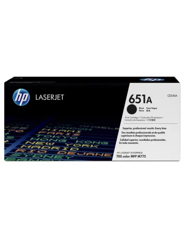 HP Cartucho de tóner original LaserJet HP 651A negro