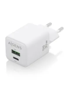 AISENS Cargador Gan 30W, 1xUSB-C PD3.0 QC4.0, 1xUSB-A QC3.0, Blanco 2