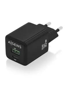 AISENS Cargador Gan 30W, 1xUSB-C PD3.0 QC4.0, 1xUSB-A QC3.0, Negro 2