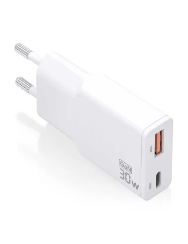 AISENS ASCH-30W2P046-W cargador de dispositivo móvil Cámara digital, MP3, MP4, Teléfono móvil, Navegante, Portátil, Consola de