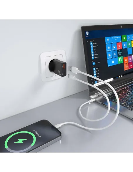 AISENS ASCH-30W2P047-BK cargador de dispositivo móvil Cámara digital, MP3, MP4, Teléfono móvil, Navegante, Portátil, Consola de