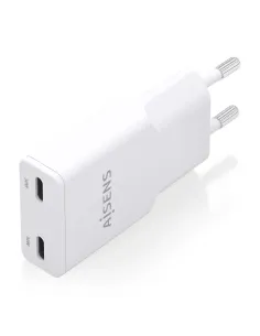 AISENS ASCH-30W2P048-W cargador de dispositivo móvil Cámara digital, MP3, MP4, Teléfono móvil, Navegante, Portátil, Consola de 2