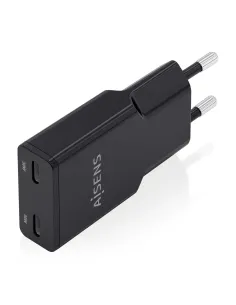 AISENS ASCH-30W2P049-BK cargador de dispositivo móvil Cámara digital, MP3, MP4, Teléfono móvil, Navegante, Portátil, Consola de 2
