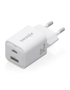 AISENS Cargador Gan 35W, 1xUSB-C PD3.0 QC4.0, 1xUSB-A QC3.0, Blanco 2